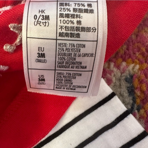 🌟3/$20🌟 Disney Red Minnie Mouse zipper hoodie 🎀Bows make me Happy+carters pants - Picture 5 of 7